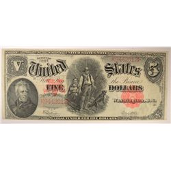 1907 $5 US NOTE