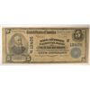 Image 1 : 1902 $5 NATIONAL NEW BEDFORD, MA #12405 VG/FINE