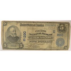 1902 $5 NATIONAL NEW YORK, NY #290
