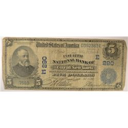 1902 $5 NATIONAL NEW YORK, NY #290