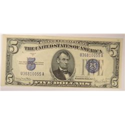 1934 D $5 SILVER CERTIFICATE GEM CU