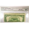 Image 1 : 1953 $5 SILVER CERTIFICATE MINT ERROR CGA 30