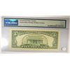 Image 2 : 1995 $5 FEDERAL RESERVE NOTE MINT ERROR PMG 53 EPQ