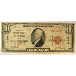 1929 $10 NATIONAL BELLAIRE, OH #1944