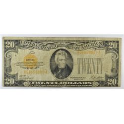 1928 $20 GOLD CERTIFICATE