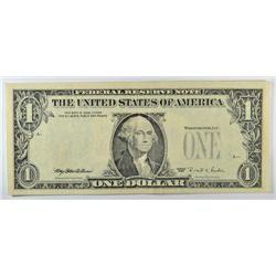 1995 $1 FEDERAL RESERVE NOTE MINT ERROR OVERPRINT