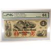 Image 1 : 18-- $1 WEST RIVER BANK NOTE P,G 64