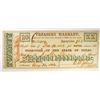 Image 1 : 1864 $20 TEXAS TREASURY WARRANT NOTE