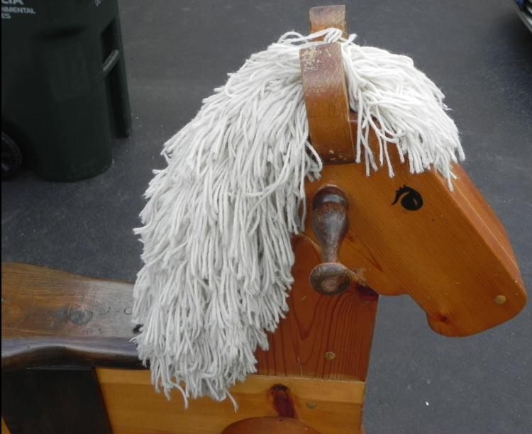 Large Wooden Rocking Horse Adult Size Hand Made