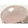 Image 1 : 76.20 CARAT ROSE QUARTZ *BEAUTIFUL OVAL DIAMOND CUT  NATURAL GEMSTONE*!! GEMSTONE CAME OUT OF SAFE!!