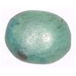 15.15 CARAT NATURAL (UNTREATED) TURQUOISE *BEAUTIFUL OVAL COBACHAN CUT GEMSTONE*!!