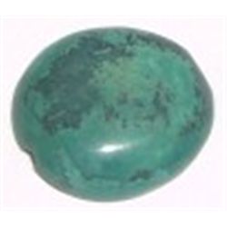 9.05 CARAT NATURAL (UNTREATED) TURQUOISE *BEAUTIFUL OVAL COBACHAN CUT GEMSTONE*!!