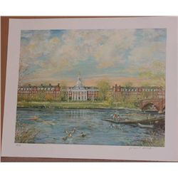 Kamil Kubik,  Harvard,  Signed Serigraph