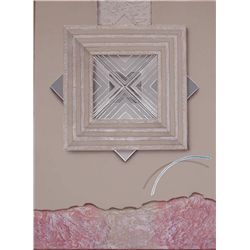 Luis Mazorra, Around the Sunlight, Signed Etching Collage