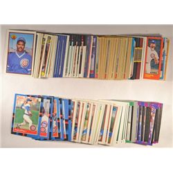 163  --  1980 - 1989 Chicago Cubs Baseball Cards no duplicates.