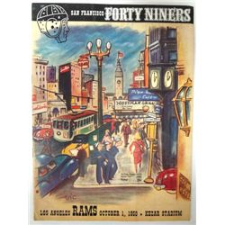 1950 49ers vs Rams Program