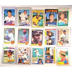 1980's Baseball Star Card Lot (15 cards)  Nice EM+ to NM.