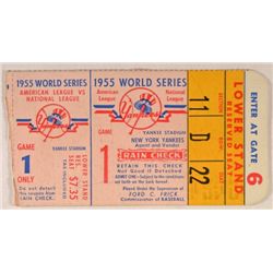 1955 World Series Ticket   American League vs National League