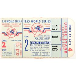 1955 World Series Ticket  American League vs. National League   Game 2