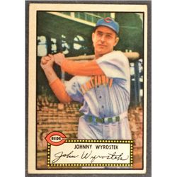 1952 Topps #13  John Wyrostek  Black Back  EX