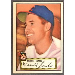 1952 Topps #18  Merrill Combs  Black Back  EM