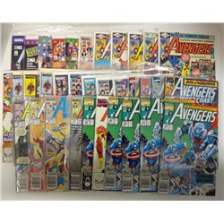34-MARVEL COMICS (31-THE AVENGERS, 3-AMAZING SPIDER-MAN. MOSTLY 1988-91.