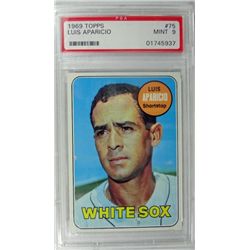 1969 Topps #75 Luis Aparicio PSA 9 MINT