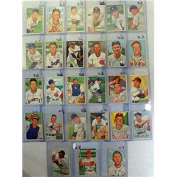 27 diff. 1952 Bowman Baseball Cards Mostly Ex+