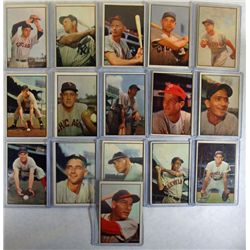 16-1953 BOWMAN COLOR BASEBALL CARDS VGEX-EX