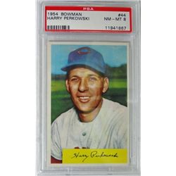 1954 Bowman #44 Harry Perkowski PSA 8 NMMT