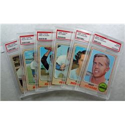 6-1968 TOPPS BASEBALL PSA MINT 9's