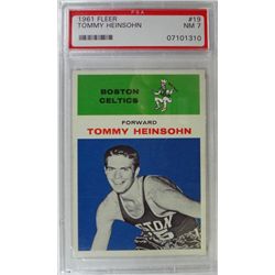 1961 Fleer Basketball #19 Tommy Heinsohn PSA NM7