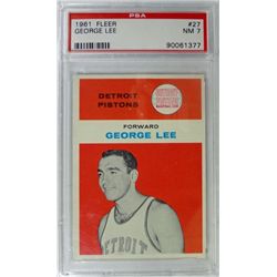 1961 Fleer Basketball #27 George Lee PSA NM7