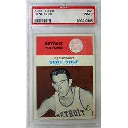 1961 Fleer Basketball #41 Gene Shue PSA NM7