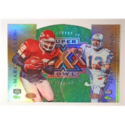 PAIR NFL EXPERIENCE/CLASSIC FOOTBALL CARDS