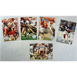 5 NFL Pro Set Platinum/Platinum Profile Football Cards