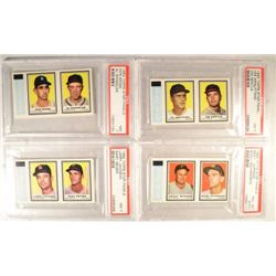 4-1962 Topps Stamp Panels PSA 7's & 8