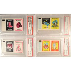 4-1962 Topps Stamp Panels PSA 6's
