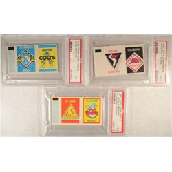 3-1962 Topps Stamp Panels PSA Graded