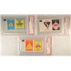 Image 1 : 3-1962 Topps Stamp Panels PSA Graded