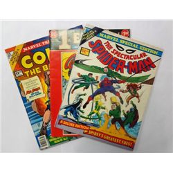 1970's Spider-Man, Wonder Woman, and Conan Treasury Edition Comics