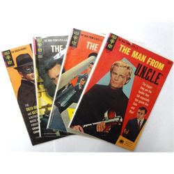 4-Vintage Gold Key Comics, The Man from UNCLE, The Green Hornet