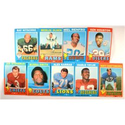 100  -  1971 Topps Football Cards.  Mostly EX.