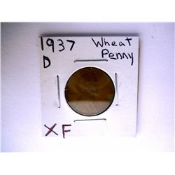 1937 D Wheat Penny XF *