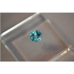 Beautiful Dark Aquamarine Gemstone Round Cut  .50ct 5mm