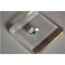 Beautiful Dark Aquamarine Gemstone oval Cut  .50ct  6mm x 4mm
