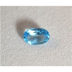 Beautiful Dark Aquamarine Gemstone oval Cut  .60ct  6mm x 4mm
