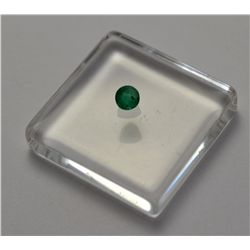 *Columbian Emerald  .15 ct   Round Cut   Beautiful Gem*