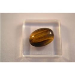 Beautiful Tiger Eye Gemstone  5.30ct  Oval Cabochon Cut  14.5 x 10mm