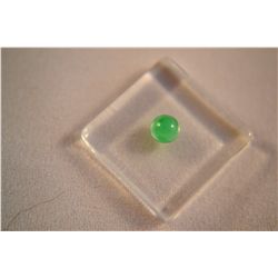**Green Tourmaline .45ct Round Cabochon Cut  4.5mm  Very Nice Gemstone**